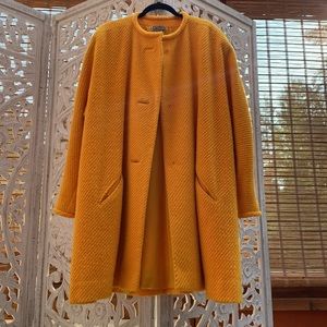 Vintage golden fuzzy fur Louis Vuitton Stephen Sprouse trench peacoat-oversized